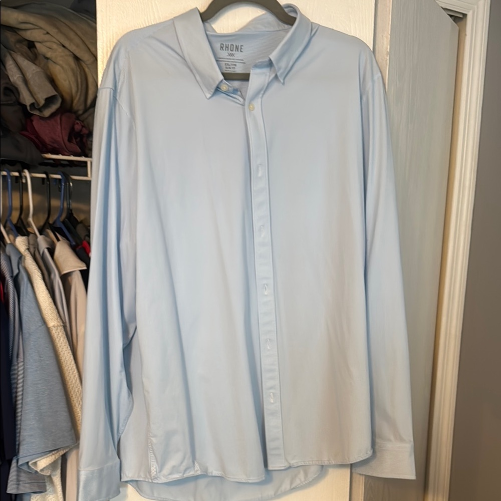 Rhone Men's Light Blue Shirt